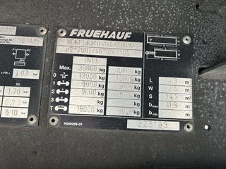 Fruehauf FSRMD4 2017 - / Box / Laadklep 2000 kg imagem 12