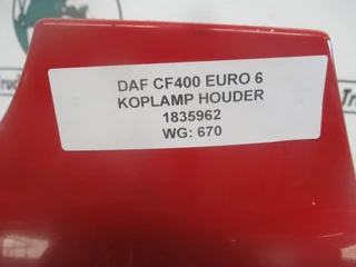 DAF 400 - CF400 1837646 KOPLAMP HOUDER EURO 6 imagem 2 miniatura