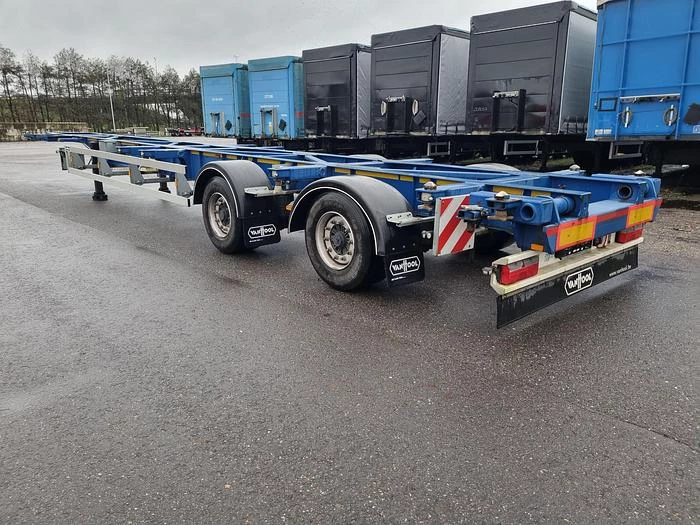 Van Hool A2C001 - container- CHASSIS-55 foot plus 2 X 20 FOOT -ADR- BPW DISC- 2 pieces financiering mogelijk. 2019 imagem 5