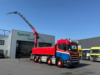 Scania R 2019 - R650 V8 B8x4NB / Euro 6 / HMF TF 324 / HMF 3220 K-RCS + Flyjib FJ600 K4 te koop