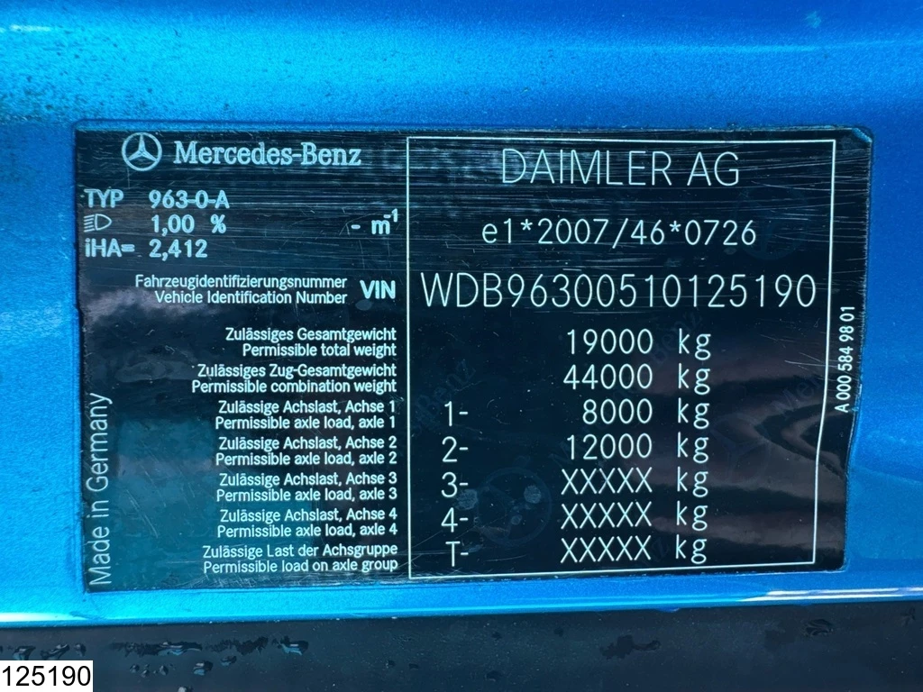 Mercedes-Benz Actros 2017 - 2043 EURO 6, ROLFO, Hydraulics, Winch imagen 8