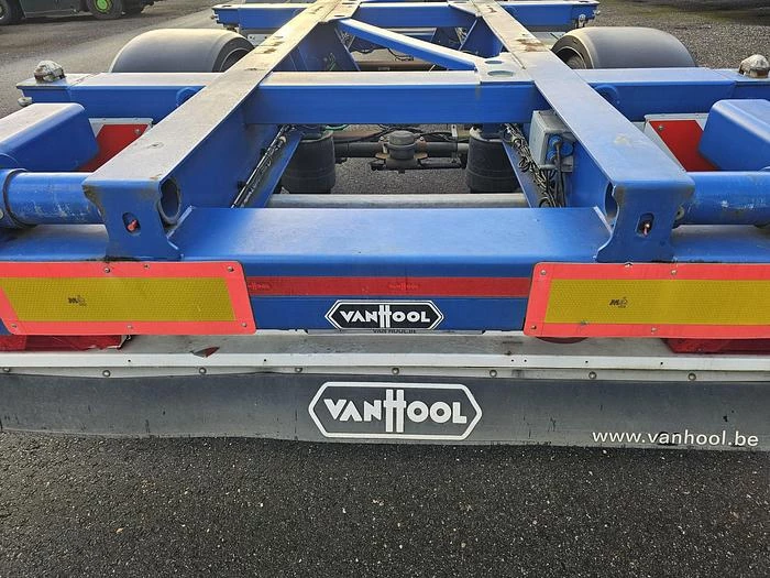 Van Hool A2C001 container CHASSIS -55 foot - 2 X 20 FOOT 45 ft 40 ft. -BPW DISC.-steering axle- 2 pieces -financiering mogelijk 2020 image 29