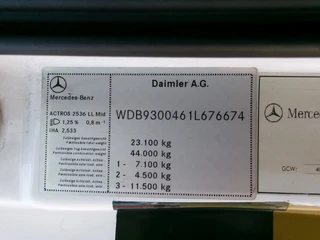 Mercedes-Benz Actros 2012 - 2536 LL MIDLIFT METAGO obrazek 24