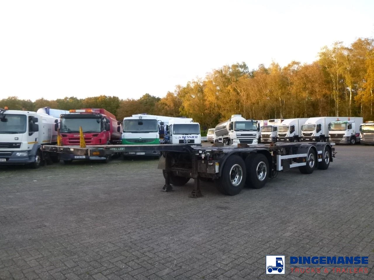 D-TEC 4-axle container combi trailer (2 + 2 axles) 2005 imagen 1