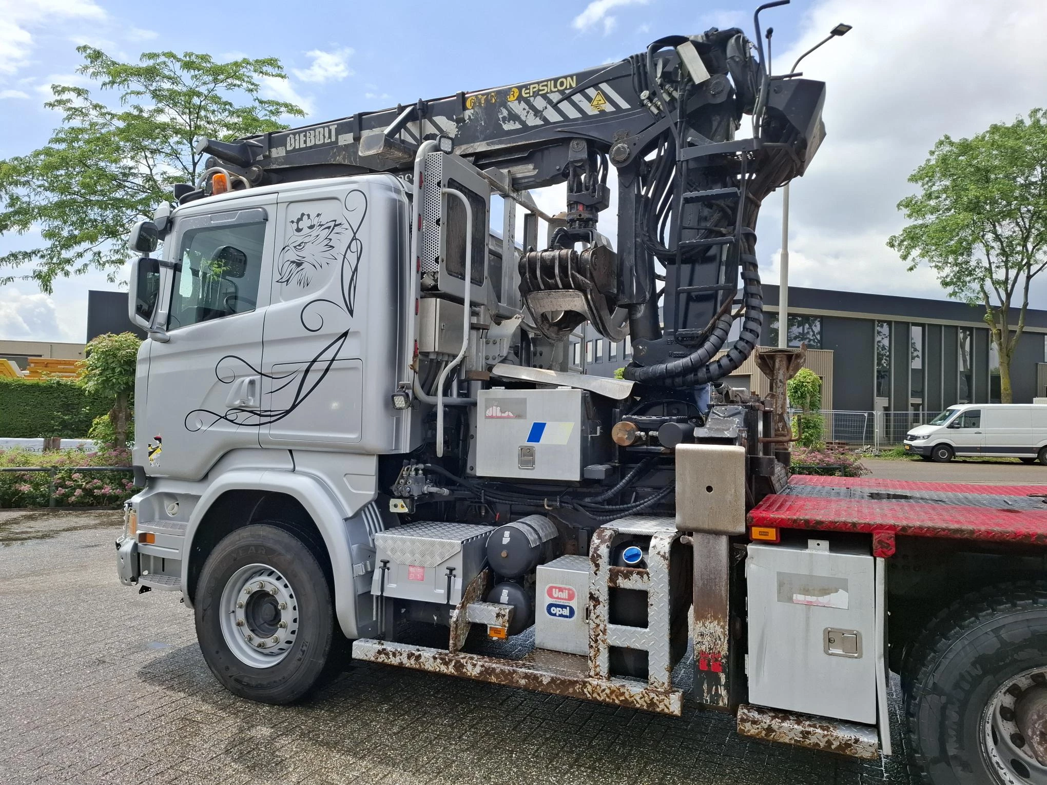 Scania R 2016 - R580 V8 / LOGGING TRUCK / 6X4 / RETARDER / 2XBIG AXLE / PALFINGER EPSILON S270L83 / 20METER / 431534 KM / DIEBOLT 3AXLE TRAILER / AUTOMATIC / EURO-6 / 2016 afbeelding 21