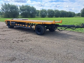 Zelfbouw 1975 - Aanhanger Oprijwagen dieplader 12 ton afbeelding 3 miniatuur