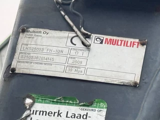 DAF CF 75.310 2008 - 6X2 EURO 5 HMF 1244 Z2 + REMOTE + HIAB 17T HOOK imagen 7