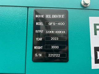 Ricardo N/A 2023 - 400KVA 320KW SILENT 3 PHASE GENERATOR 50HZ 400V NE imagen 12