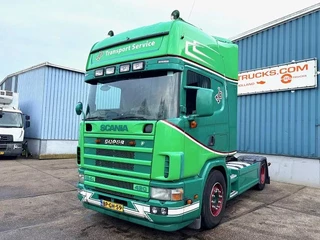 Scania R 2004 - R114-380 L TOPLINE ORIGINAL DUTCH SHOW TRUCK (EURO 3 / 12 GEARS MANUAL GEARBOX / RETARDER / AIRCONDITIONING / SPECIAL INTERIOR) te koop