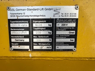 GSL N/A 1997 - S131 E16 4WDN Scherenarbeitsbühne afbeelding 8