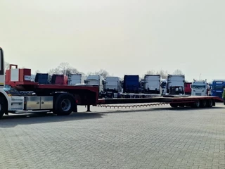 Van Hool SZ-302 1978 - Low loader - 3 axle - Ramps - Extendable - Steel suspension imagen 5