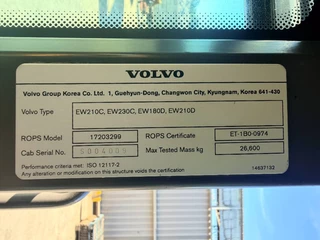 Volvo N/A 2014 - EW180D image 9