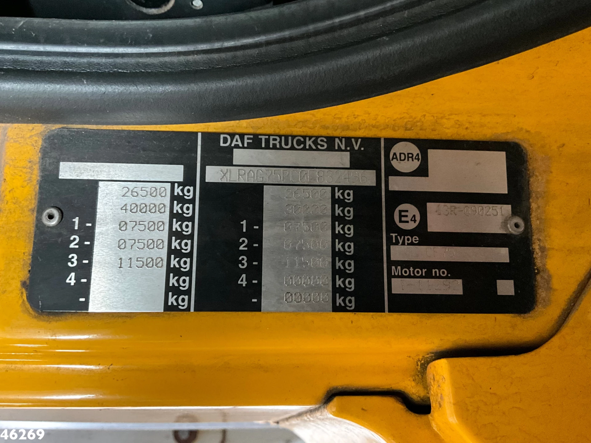 DAF FAG 75 CF 310 Euro 5 Geesink 17m³ 2008 изображение 23