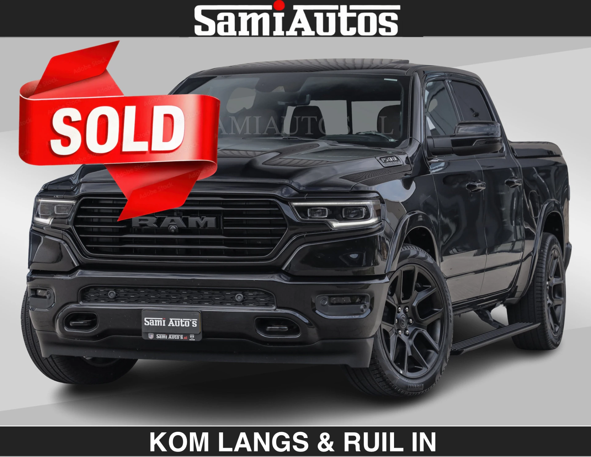Dodge Ram Pick-Up 2024 - BLACK OPS LONGHORN BRUIN LEDER 5,7L V8 HEMI | VIRTUAL | HEAD | PANODAK | LUCHTVERING | BOM VOL | DC | 402 PK | afbeelding 1