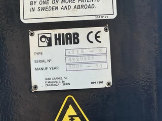 DAF CF 85.360 2008 - 8x2 + HIAB 422E8 REMOTE CONTROLE obrazek 25