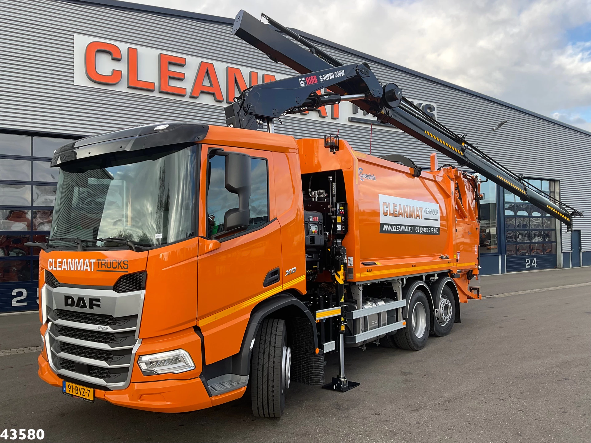 DAF FAN XD 340 Hiab 23 Tonmeter laadkraan + Welvaarts Weighing system 2023 afbeelding 1