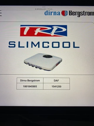 DAF N/A - 1541250 / 1552732 STANDAIRCO SLIMCOOL (NIEUW) изображение 8