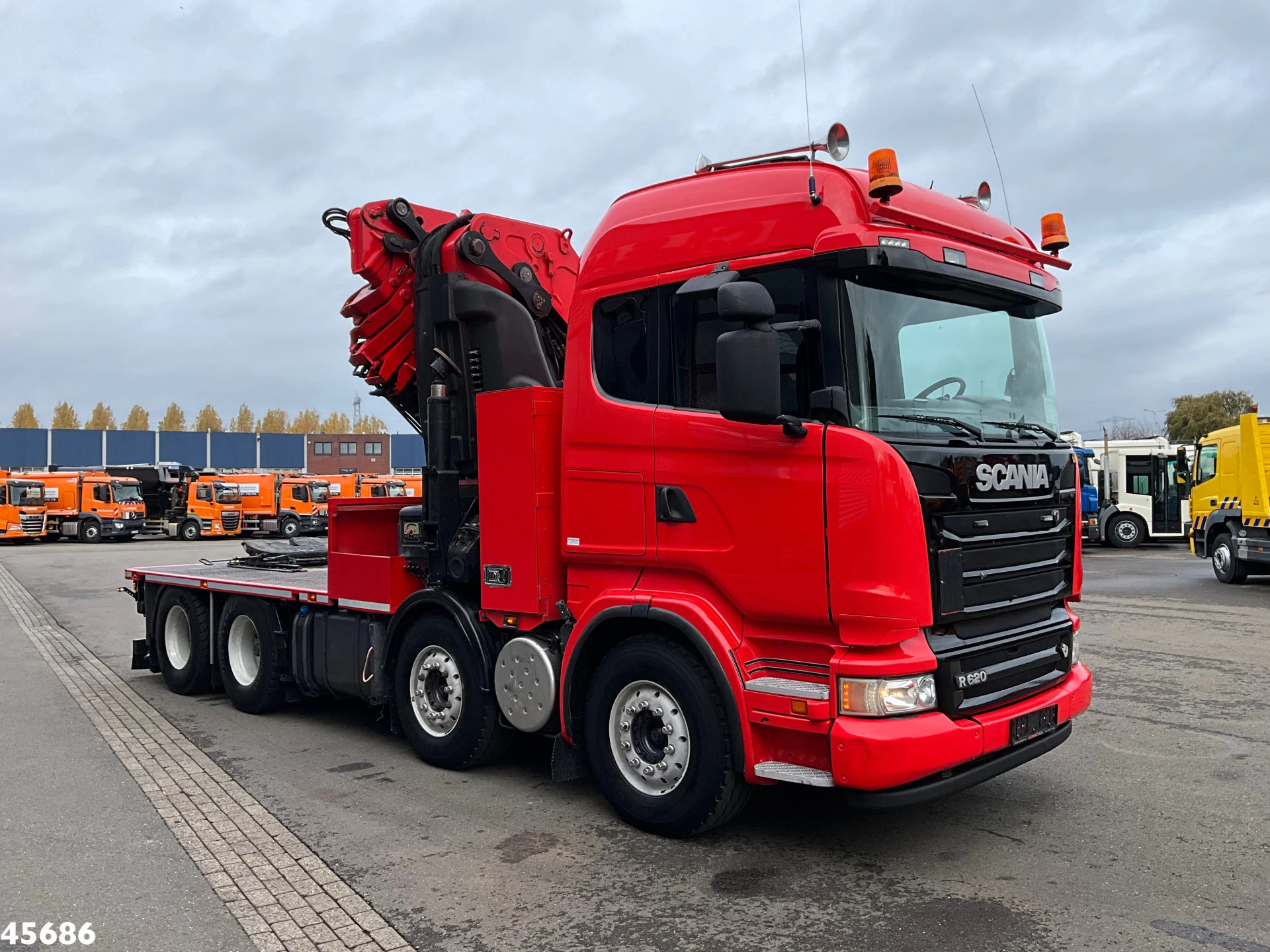 Scania R 2008 - R620 V8 8x4 Hiab 105 Ton/meter laadkraan + Fly-Jib! imagen 5