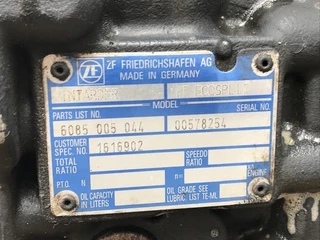 MAN N/A 2009 - 81.32004-6011 ECOSPLIT 16S2221 TD INTARDER RATIO: 16,41-1,00 TGX EURO 5 zdjecie 8