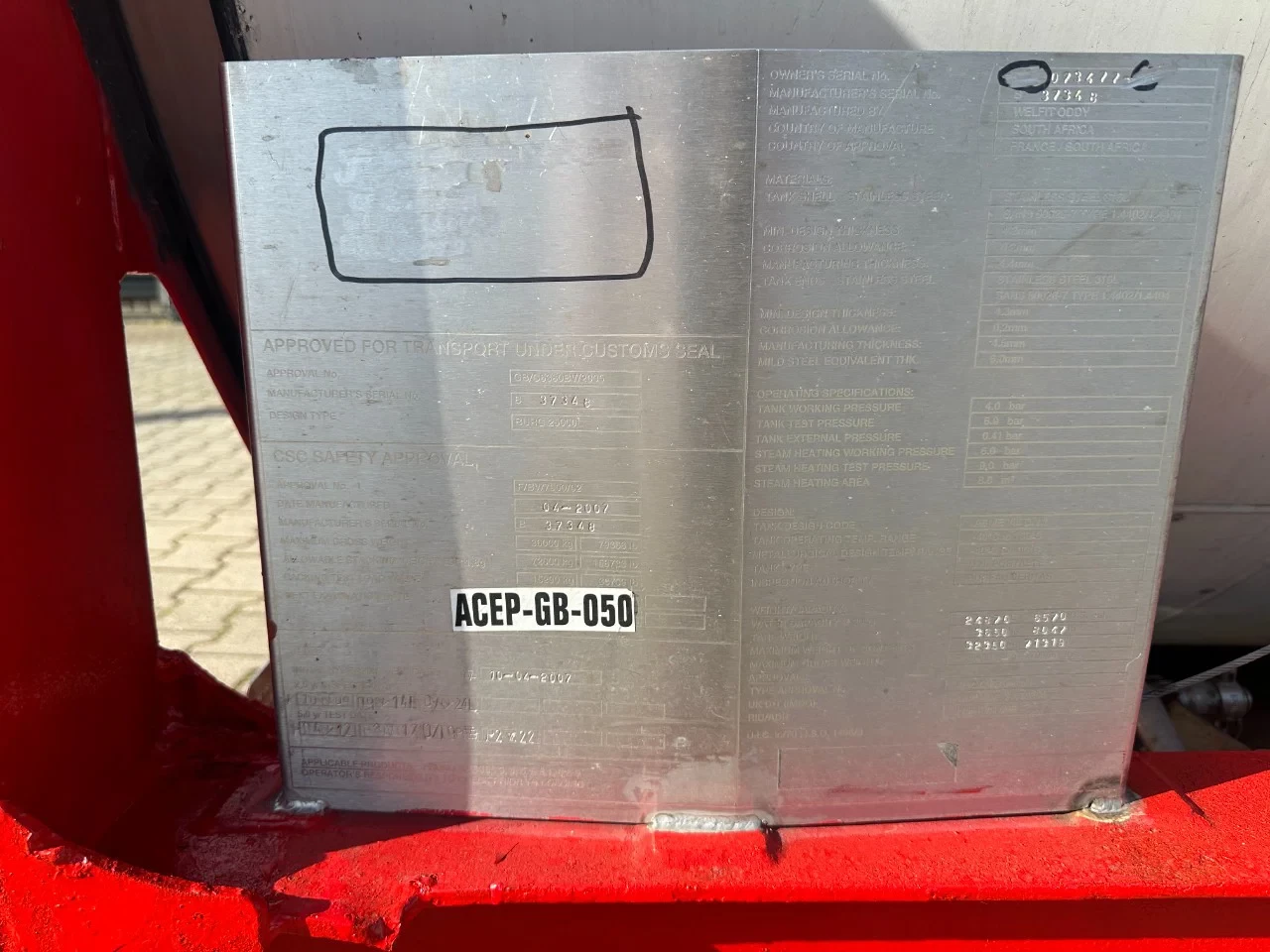 Welfit Oddy 2007 - 20FT Tankcontainer / 24.870L / UN-Portable T11 immagine 17