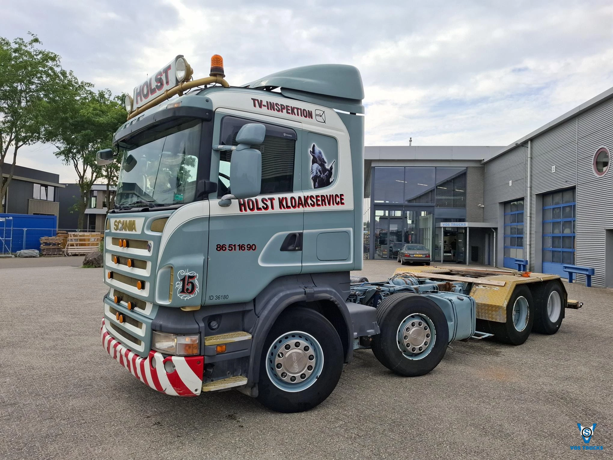 Scania R 2007 - R480 / 8X4 / INLINER / 441355 KM / FULL-AIR / 8TONS FRONT AXLE / FRIDGE / SEMI-AUTOMATIC / EURO-4 / 2006 afbeelding 1