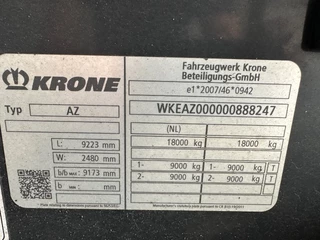 Krone N/A 2019 - AZ18 MAXI / 2-axle drawbar trailer / BDF / NL-trailer / 4x available obrazek 19