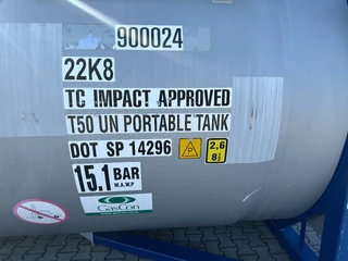Diversen N/A 2016 - 20FT ISO T50 Gastank / T50 / 25.000L / MAWP: 15,1 bar / 5Y- + CSC-inspection valid till 04-2028 imagen 20