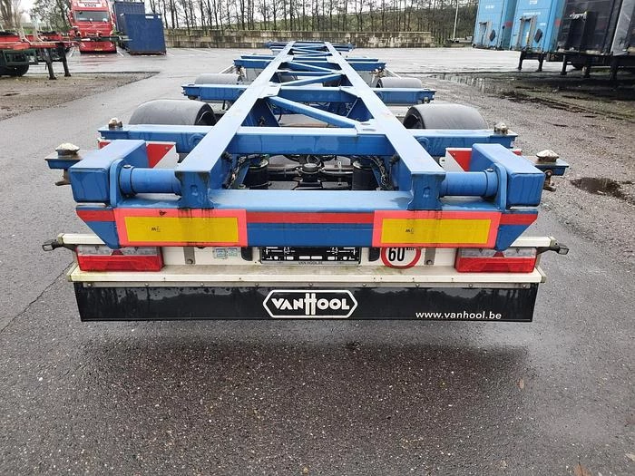 Van Hool A2C001 - container- CHASSIS-55 foot plus 2 X 20 FOOT -ADR- BPW DISC- 2 pieces financiering mogelijk. 2019 imagem 4