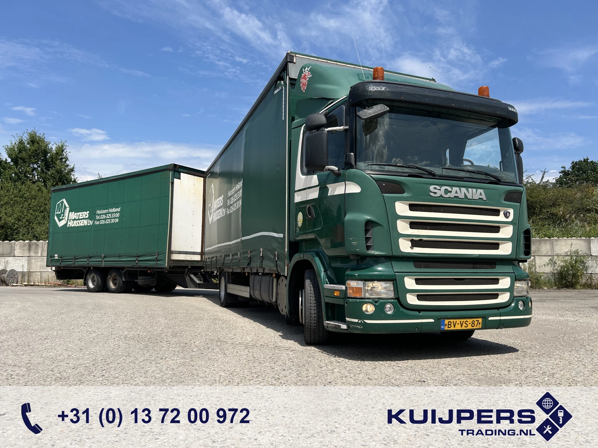Scania R 2009 - 310 B Euro 4 / 3 Pedals / Pacton 16 PG Mid Axle Trailer immagine 1