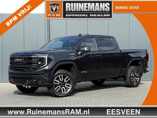 GMC Sierra 2024 - AT4 6.2L V8 420 PK / BPM VRIJ!! / VIRTUAL COCKPIT / HEAD UP / 360 CAMERA / BOSE / LEDER / TREKHAAK / 3500 KG AHG bild 1
