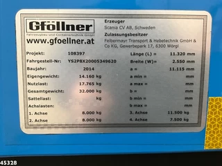 Scania P 2014 - 410 8x2 Euro 6 Retarder Autotransporter met hydraulische oprijrampen image 25