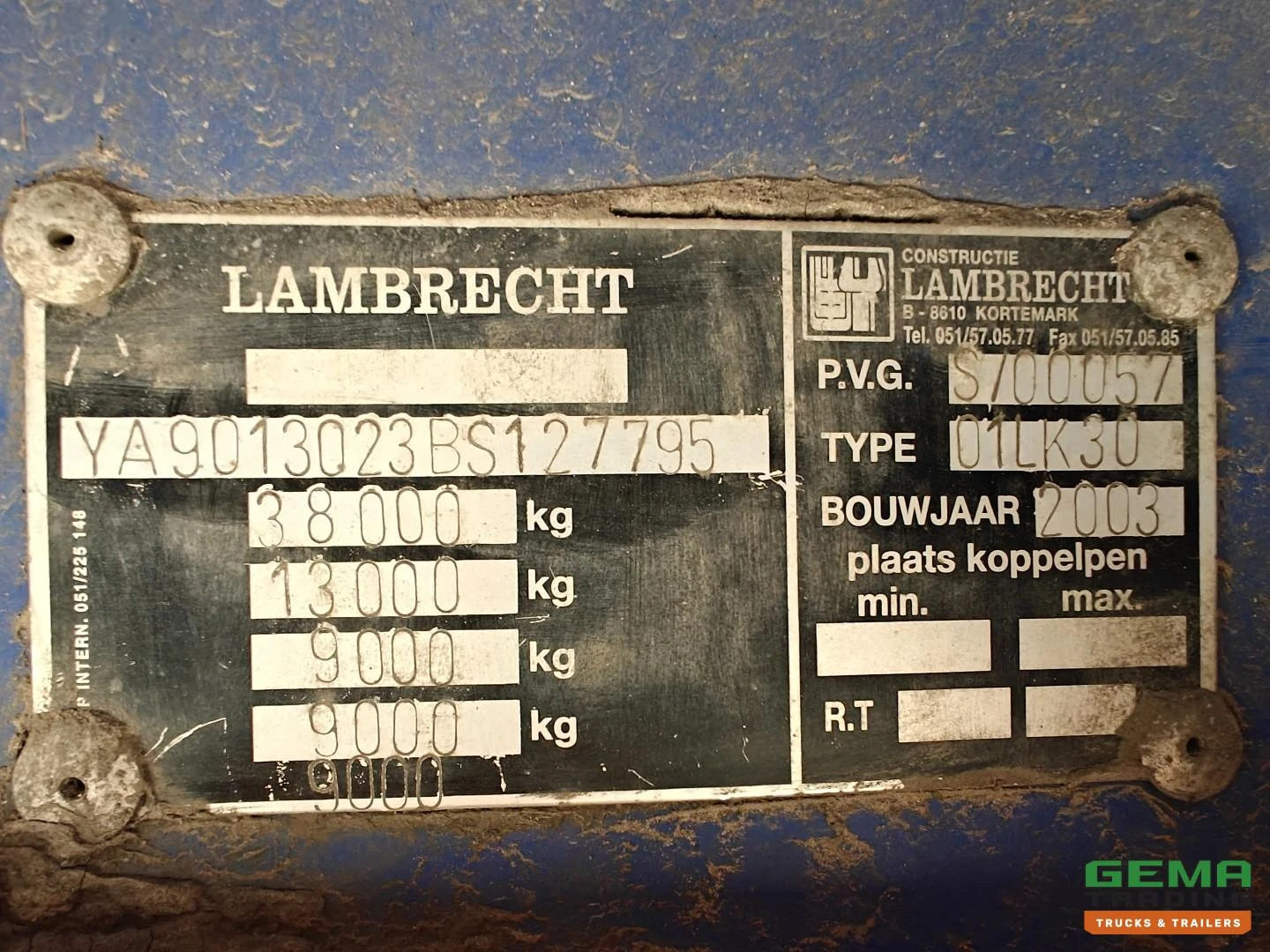 Lambrecht Bulkoplegger 2003 afbeelding 23