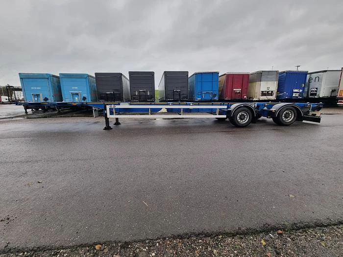 Van Hool A2C001 - container- CHASSIS-55 foot plus 2 X 20 FOOT -ADR- BPW DISC- 2 pieces financiering mogelijk. 2019 imagem 6