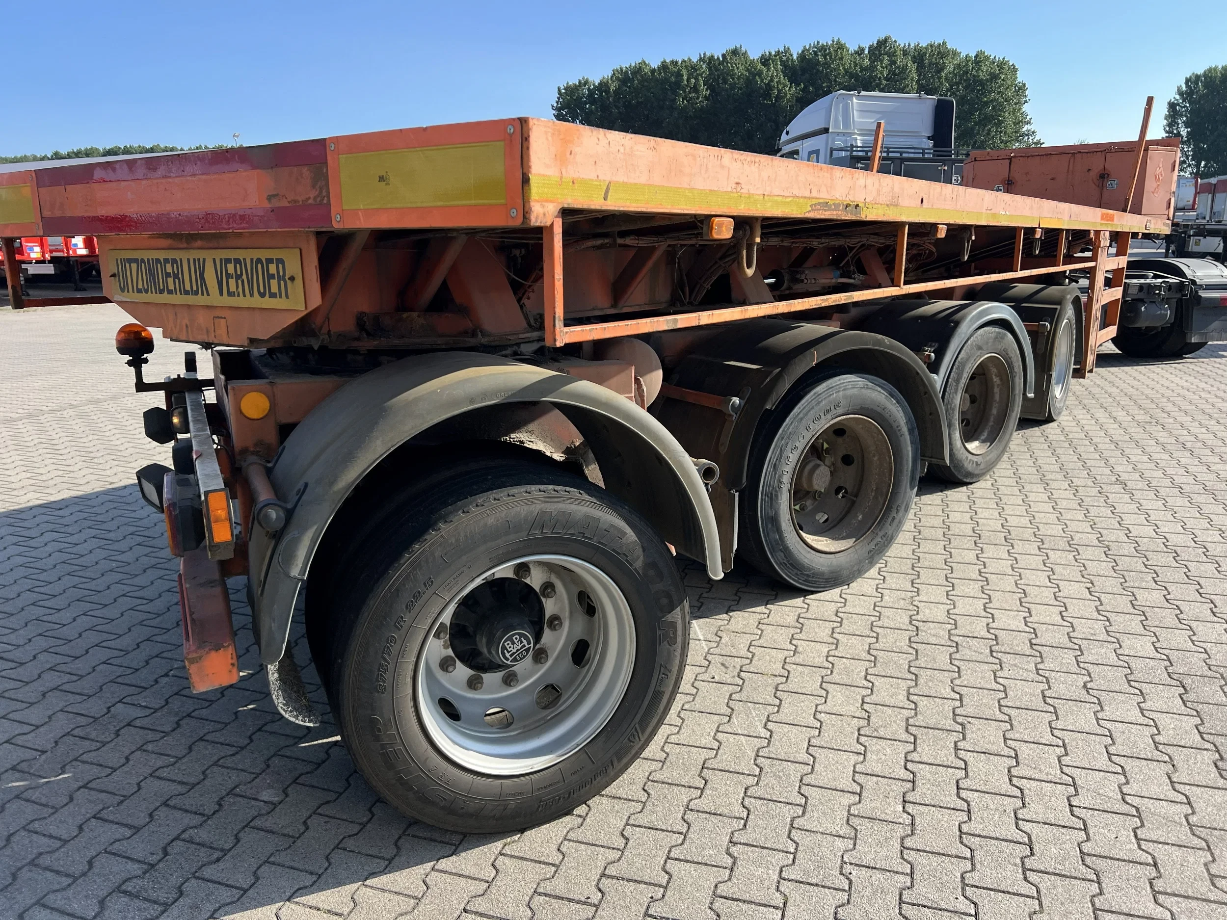 Nooteboom 1999 - OVB-73-04, 73 tons Ballast trailer, 4 axles, 3 hydraulic steering axles afbeelding 7