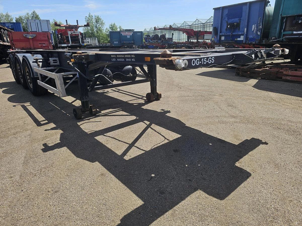 DESOT DSTO-2001-SSR-99L| adr CHASSIS 20/30 FT| 3940 KG | APK 10-12-2025 | HOLLAND CHASSIS. DAF DISC. 2000 afbeelding 1