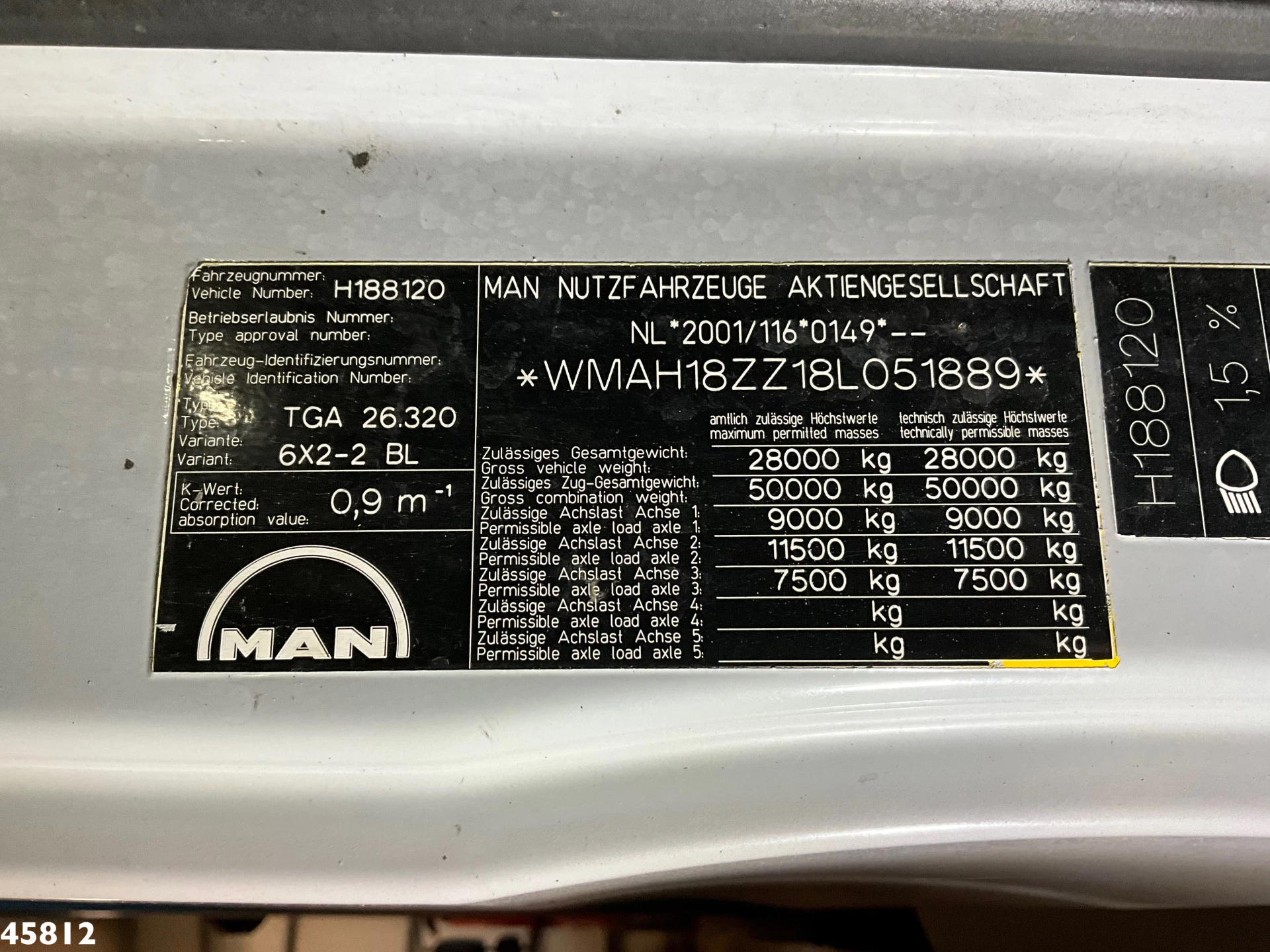 MAN TGA 2008 - 26.320 Euro 5 21 Ton haakarmsysteem obrázek 20