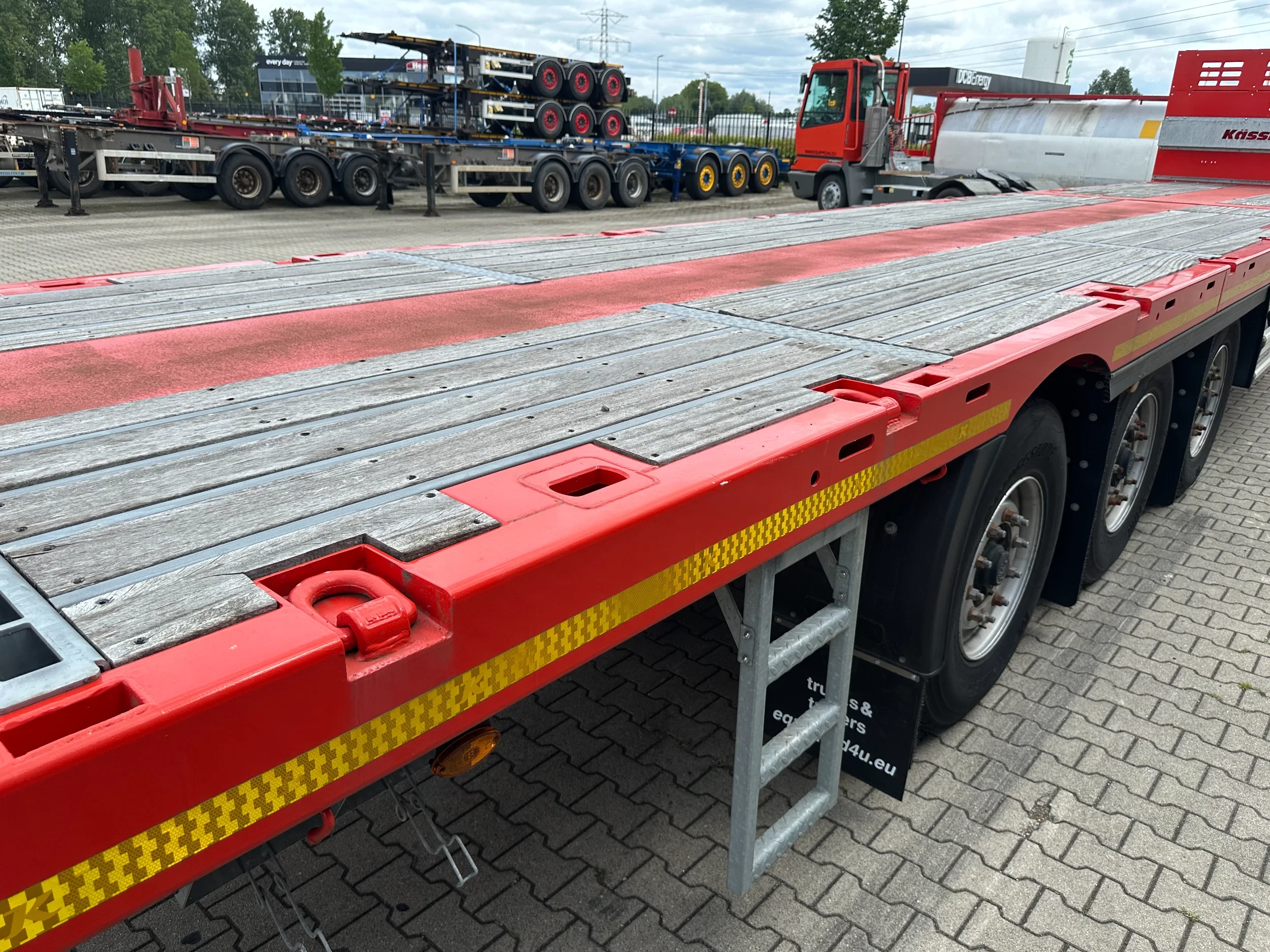 KAESSBOHRER 2026 - new and unused Heavy-Duty flatbed / 690cm extendable / steering axle / discbrakes / NL-trailer / APK: 04-2027 imagen 37