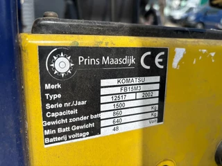 Komatsu FB15M3 2002 - Vorkheftruck Triple Mast & Side Shift + Lader zdjecie 10
