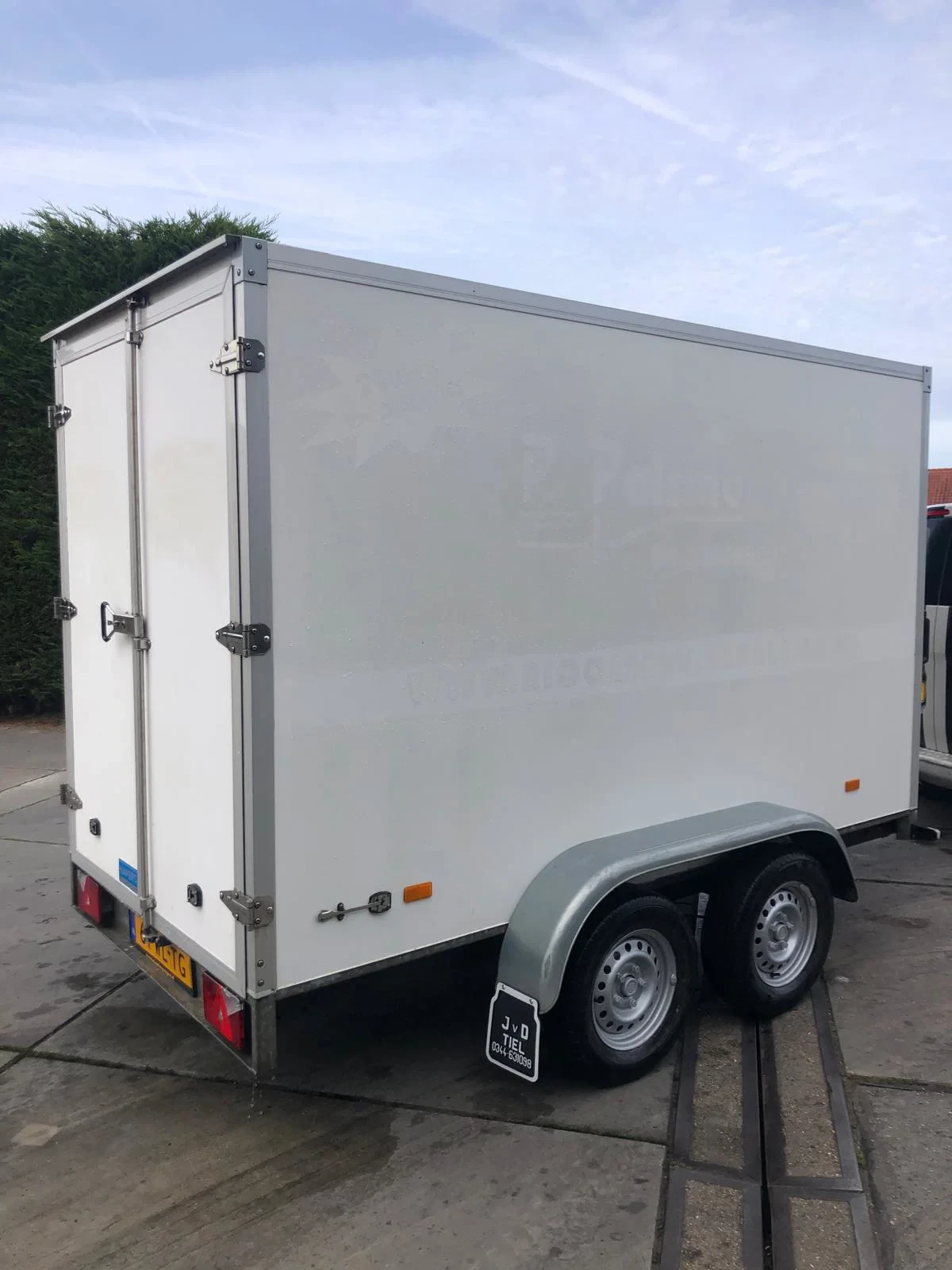 Hapert 2015 - K2000 Gesloten Tandemas aanhangwagen 2 achterdeuren 61-WL-TG afbeelding 5