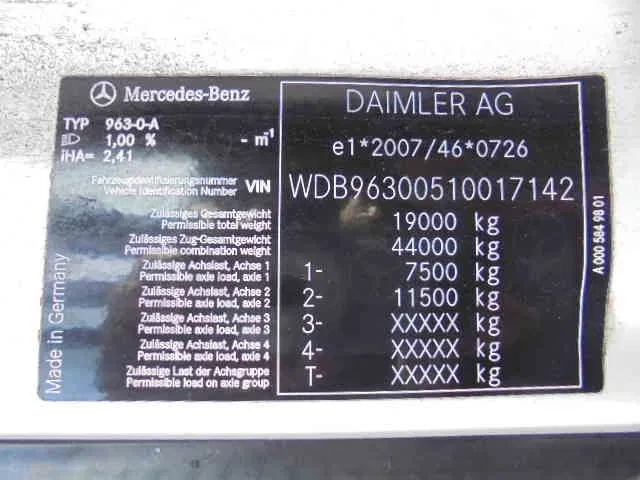 Mercedes-Benz Actros 2016 - 2340 6X2 EUR 6 Bild 16