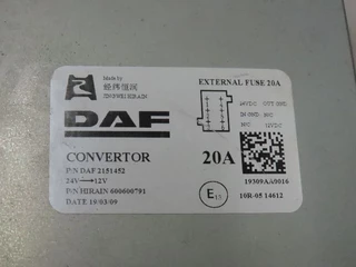 DAF N/A - 2151452 Omvormer 24v-12v 20A DAF изображение 2
