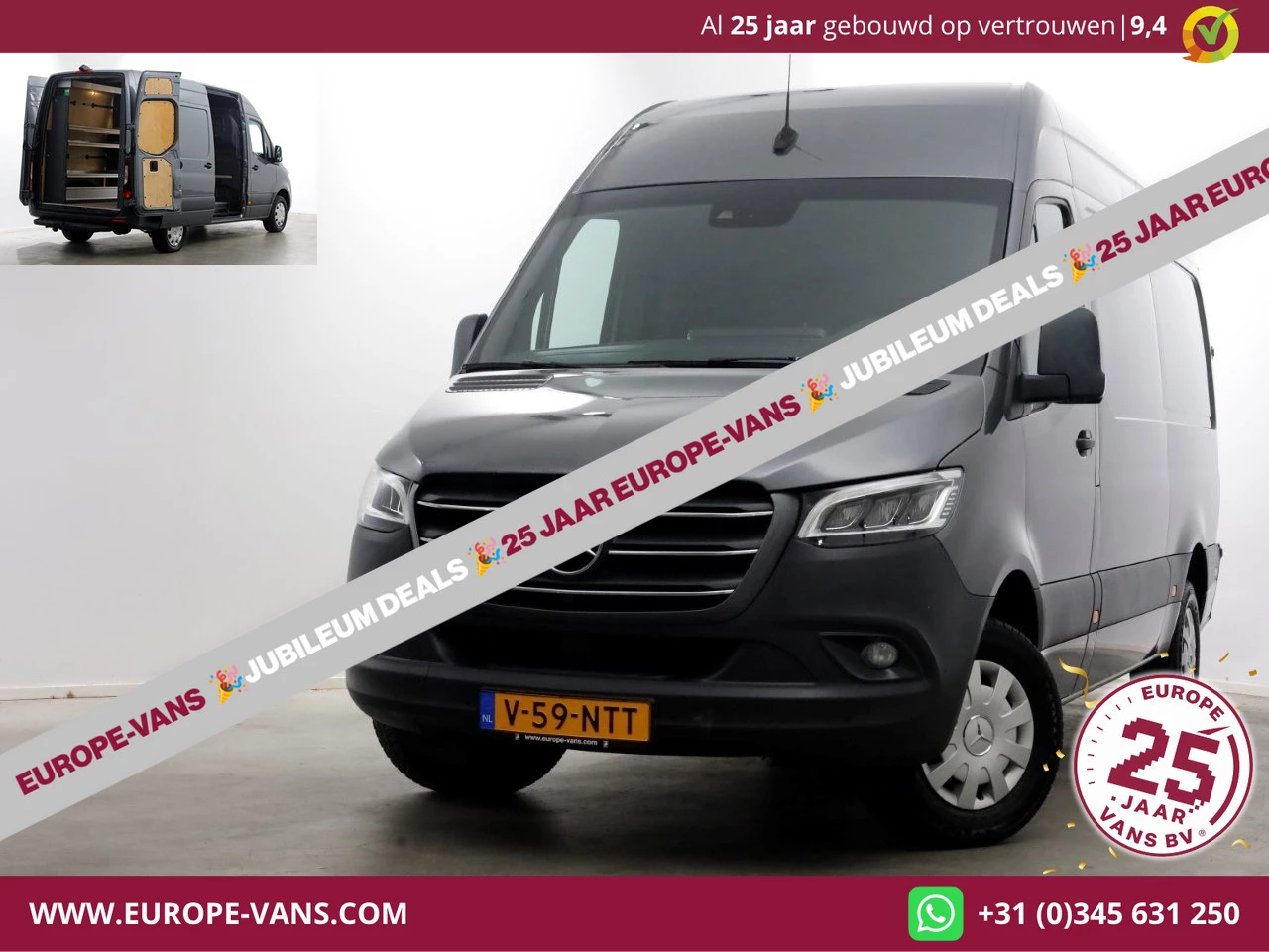 Mercedes-Benz Sprinter 2019 - 319 CDI 3.0 V6 190pk E6 L2H2 7G Automaat LED/Navi/360° Camera 10-2019 obrázek 1