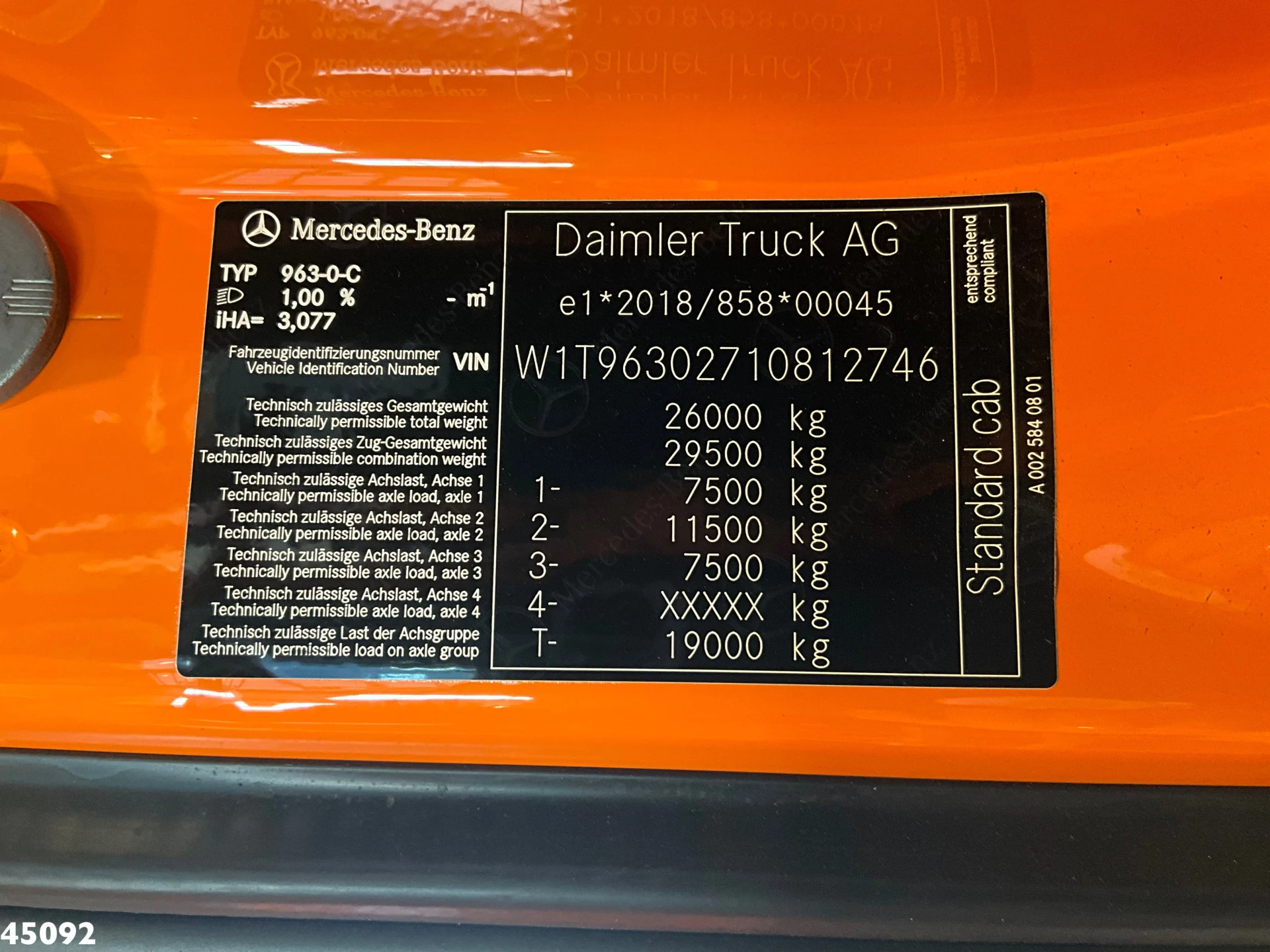 Mercedes-Benz Actros 2025 - 2533 Euro 6 Zoeller 22m³ image 20