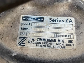 Diverse - PNEUMATISCHE GEWICHTSBALLANCEERDER - D.W. ZIMMERMAN MFG - MODULE-AIR ZA afbeelding 3 miniatuur