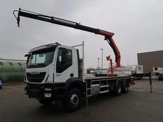 Iveco Trakker 2016 - 410 6x4 Euro 6 Full Steel, Palfinger 20001 K TOP! te koop
