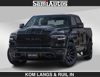 Dodge Ram Pick-Up 2021 - LIMITED 5.7 V8 HEMI | TOP STAAT | BOM VOL | HUD | LUCHTVERING | STRIPING | BREDE WIELEN | OPEN UITLAAT KLEP | ADAPTIVE | PANO | DC | na sprzedaż