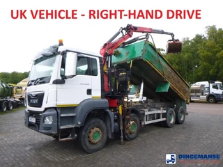 MAN TGS 2016 - 35.400 8X4 RHD tipper + Palfinger Epsilon M125L for sale