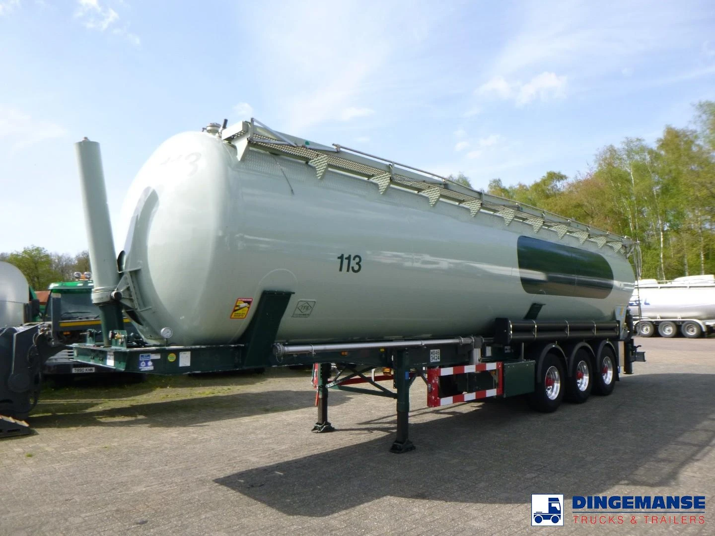 Feldbinder Powder tank alu 60 m3 (tipping) 2005 imagen 1