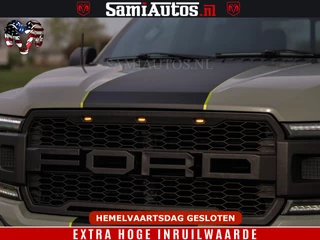 Ford F-150 2018 - 5.0 V8 4X4 | MAT OLIVE GREEN | BIJTELLING VRIJ | ZEER DIK | CAMERA | 3500KG | PANORAMA | LEDER | GO RHINO ROLLBAR | afbeelding 16