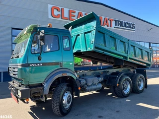 Mercedes-Benz 2638 AK V8 6x6 Manual Full steel suspension Meiller 10m³ kipper 1995 - N/A te koop